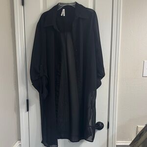 Live 4 Truth black Button-Up Blouse